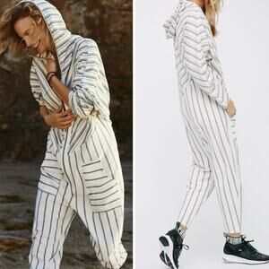 Free People Cruel Summer Jumper In Black/White Combo
